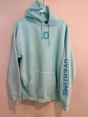 Trendy Light Blue Overtime Classic Hoodie The OG HOODIE Creators Favorite Size L